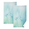 thumbnail image 2 of 2 Pcs Absorbent Face Towel Bath Hand Towels Soft Breathable Cotton Towel Set for Bathroom Kitchen Hotel Spa Decor Delicate Dandelion, 2 of 8
