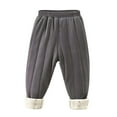 thumbnail image 3 of Swuxness Toddler Softshell Long Sweatpants Solid Color Fleece Windproof Waterproof Hiking, 3 of 5