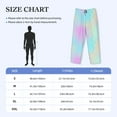 thumbnail image 2 of Mens Pajama Pants - Soft Sleep & Lounge Pants for Men, Yellow pink Pastel fishscale Cuteness Casual PJ Bottoms Pants with Pockets, 2 of 5