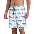 thumbnail image 2 of Naloa Party Shark Cute Men's Beach Shorts, Surfing shorts, Swim trunks, Quick Dry Swim Trunks for Surfing Beach Fun - XX-Large, 2 of 9