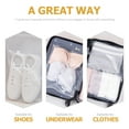 thumbnail image 6 of Jiandong Zipper Shoe Bag 12pcs Travel Shoe Storage Bag Clear Portable Shoes Packing Storing Bags 42*32cm(16.54X12.6X0.12Inch), 6 of 10