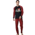 thumbnail image 2 of Penkiiy Christmas Pajamas for Family Matching Pjs Set, Red Plaid Reindeer Holiday Xmas Pajamas for Women Men Kids Red XL, 2 of 5