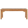 thumbnail image 4 of Teak Wood Santa Monica Backless Outdoor Patio & Garden Bench, 4 foot, 4 of 5