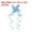 Light Blue, variant on Uxcell 2.8inch Pull Bows Present Wrapping String Bows Ribbon Gold Thread Style Red 40 Pack