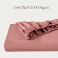 thumbnail image 3 of Bare Home 100% Organic Cotton Fitted Sheet - Percale Weave  - Full,  Dusty Rose, 3 of 10
