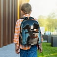 thumbnail image 6 of Yiaed Playful Smile Cute Dog Print School Backpack College Backpack Daypacks for Students High School Spacious and Durable Daypack for Work and Travel-One Size, 6 of 6