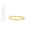 thumbnail image 4 of Floreo 10k Yellow Gold 4mm Chevron Satin Finish Textured Flex Bangle Bracelet, 4 of 4
