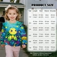 thumbnail image 7 of Uorisanigo Toddler Girl Oversized Sweatshirt Crewneck Long Sleeve Cartoon Turtle Shirts with Ruffle Shoulders, 78-Y Hooded Pullover Tops for Fall Winter Spring, 7 of 7
