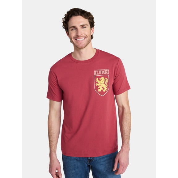 Harry Potter Men's and Big Men's Gryffindor Alumni Graphic Tee with Short Sleeves, Sizes S-3XL