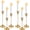 Gold - 6pcs, variant on 6pcs Black Candle Holder, Black Candlestick Holders Taper Candle Holders for Pillar Candles Sticks Holder Decor Halloween Christmas Decorations Candle Stick Holder Candelabros para Centros de Mesa