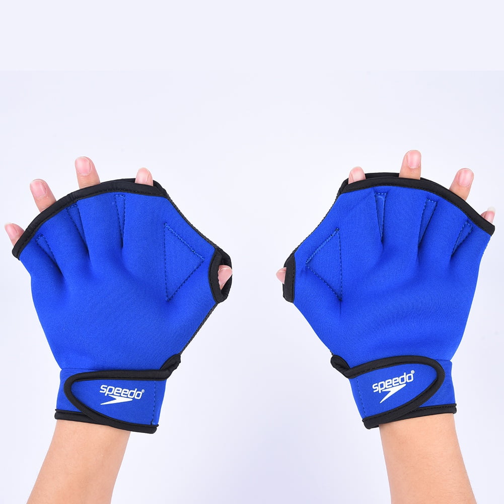 Speedo Swimming Webbed Fabric Aqua Gloves Resistance Training ***New 