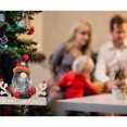 thumbnail image 4 of Decoración navideña de enano Rudolph, árbol de Navidad, muñeco sin rostro, regalo, decoración para el hogar, colgante en forma de gota, 4 of 7