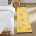 thumbnail image 3 of Yayeee Runner Rug for Bedroom 2'x6' Machine Washable Hallway Non Slip Mat, Big Pink Stars Pattern, 3 of 8