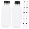 thumbnail image 4 of BRIGHTFUFU 12 Pcs Bouteilles de Boisson Noires Refermables Réutilisables Adaptées aux Thés Infusés à Froid, 4 of 8