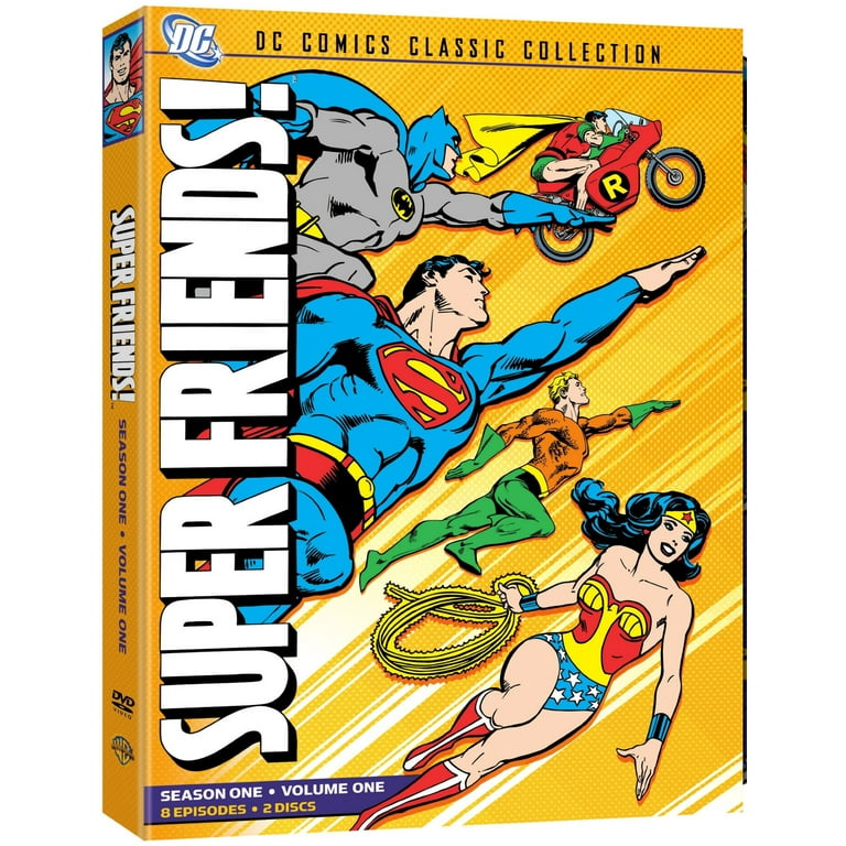 Super Friends Heroes Set: Superman, Batman Animated TV Box