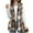 Light Brown, variant on CharmCyan Ladies' Plaid Fashion Women's Clothing Lapel Suit Vest Plaid Top Jacket Dark Gray L