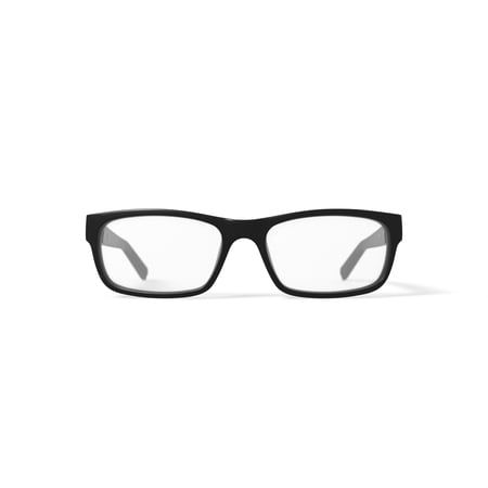 Walmart Men's FM15093 Prescription Eyeglasses with Case, Black