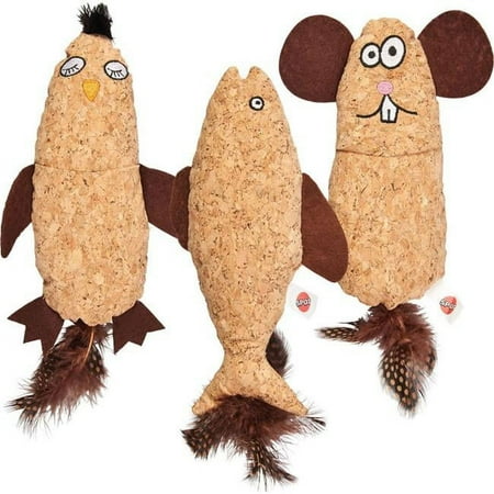 UPC: 0077234521144 | Spot Hug  N Kick Corkies Catnip Cat Toy