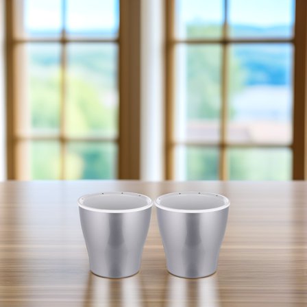 HONITANO 2Pcs Square Self Watering Planter Pot for Indoor Plants 11x12x7in