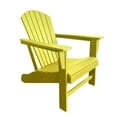 thumbnail image 1 of Chaise Adirondack traditionnelle en résine jaune, 1 of 3
