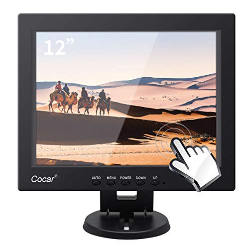 Touchscreen Monitor, 12 Inch LCD Touch Screen Monitor Pos Systems for Restaurants Bar Point of Sale Cashier Coffee Store PC Touchscreen Display VGA USB