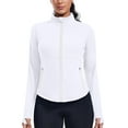 thumbnail image 4 of Pinspark Womens Running Workout Jackes Full Zip Slim Fit Athletic Tops with Pockets Comfy Breathable Yoga Sports Track Jackets, 4 of 8