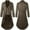 Coffee, variant on Men's Gothic Outerwear Coats Steampunk Vintage Tailcoat Jacket Solid Color Long Sleeve Lapel Frock Coat Green S