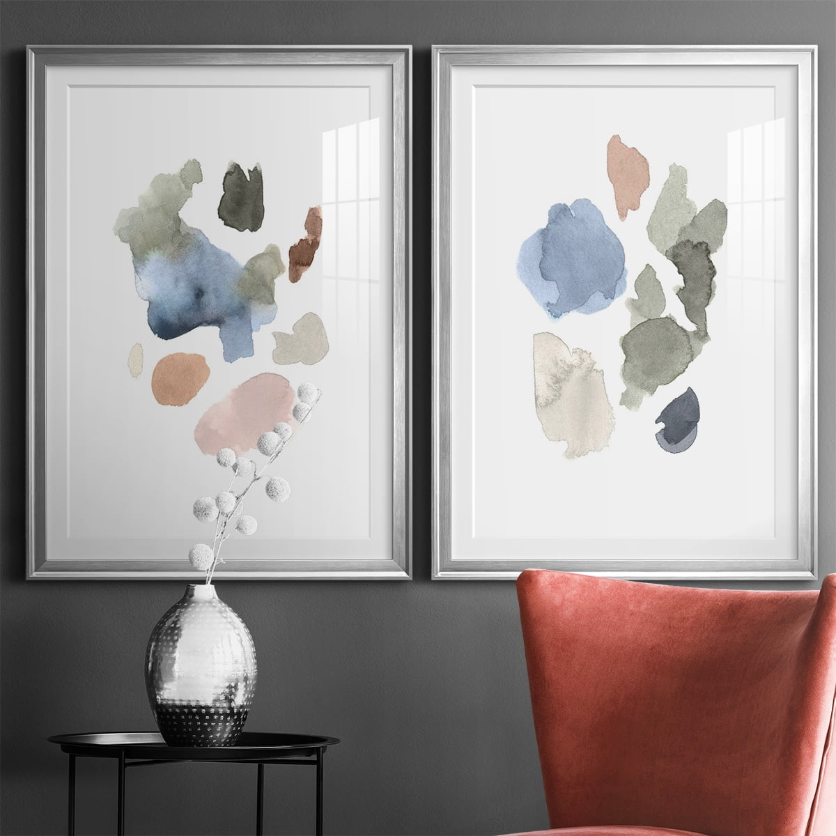 Wexford Home Fresh Start I Premium Framed Print, 18.5" x 24.5" - Ready to Hang, Silver (Set of 2)