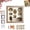 Wood With Light, variant on 10*10 in DIY Mini Museum Silhouette Box Celebrate Your Unique Memories in Style,Mini Museum Picture Frame with 7 Museum Figures and 8 Mini Gold Frames & Lamp for Anniversary, Wedding (Black)