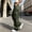 Army Green plus size cargo pants with pockets a1, variant on Women Plus Size Wide Leg Cargo Pants with Pockets Casual Loose Long Trousers Elastic Waist Travel Hiking Summer Outdoor Work Lounge, Army Green L