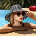 thumbnail image 5 of Solaris Floppy Sun Hats for Women, Wide Brim for Summer Beach UV Protection, Foldable for Gardening and Hiking, Black, 5 of 7