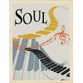 thumbnail image 2 of Brown, Victoria 19x24 White Modern Wood Framed Museum Art Print Titled - Soul Keys, 2 of 4