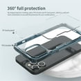 thumbnail image 4 of Allytech Crystal Clear Designed for iPhone 13 Pro Case [Not Yellowing][Military Grade Tested][Non-Slip] Hard Back and TPU Bumper, Slim Fit Protective Case for iPhone 13 Pro 6.1" Transparent, Blue, 4 of 13