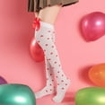 thumbnail image 3 of Baqcunre Womens Party Heart Love Valentine's Socks | Thigh-High Socks | Womens Striped Cotton Thigh High Tube Sock | Over Knee Boot Socks, 1 Pair of Socks D One Size, 3 of 3