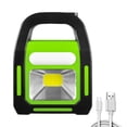 thumbnail image 3 of Lámpara Linterna de mano Solar LED COB de 1 piezas con Mango Ehuebsd antideslizante luces de emergencia impermeables recargables por USB Banco de energía para acampar, 3 of 5