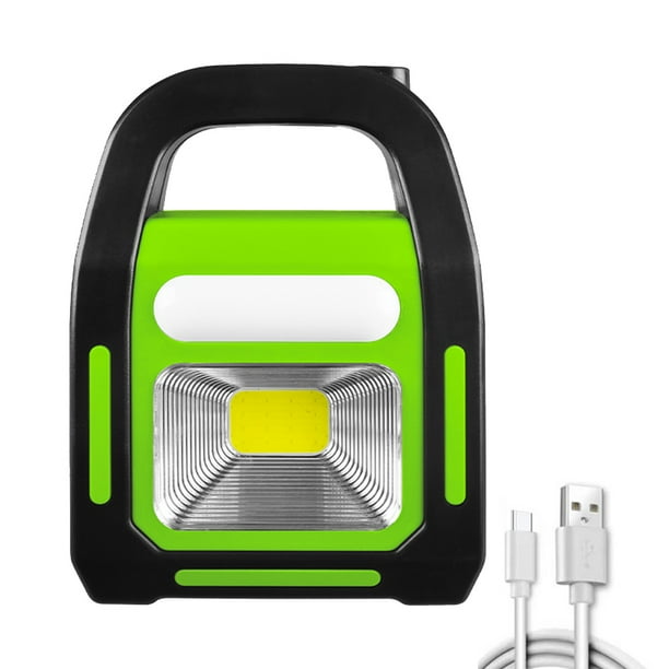 Linterna de mano Solar LED COB lámpara de mano de emergencia Wdftyju impermeable multifuncional antideslizante carga USB para acampar al aire libre