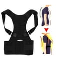 thumbnail image 3 of Corrector de postura unisex, cinturón de soporte para espalda y columna vertebral, cinturón corrector jorobado (negro) L, 3 of 8