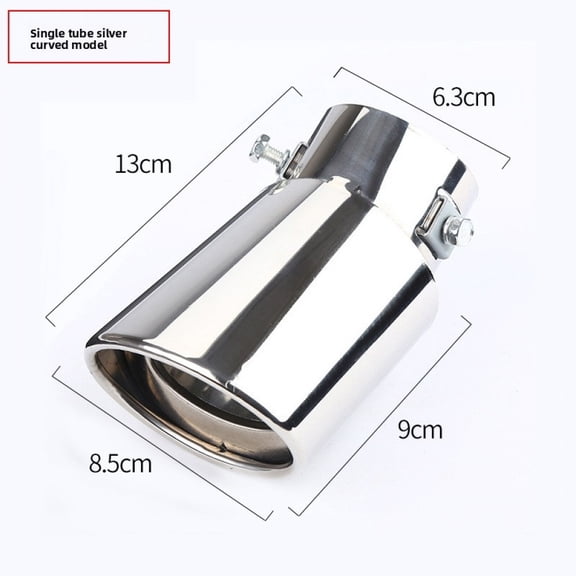 Car exhaust pipe modification - General tailpipe with stainless steel muffler cover for decoration