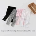 thumbnail image 4 of Primavera Verano niños encaje siete mitades pantalones estilo fino lindo hermoso Modale borde de encaje medio grande niños Bottoming Trou, 4 of 5