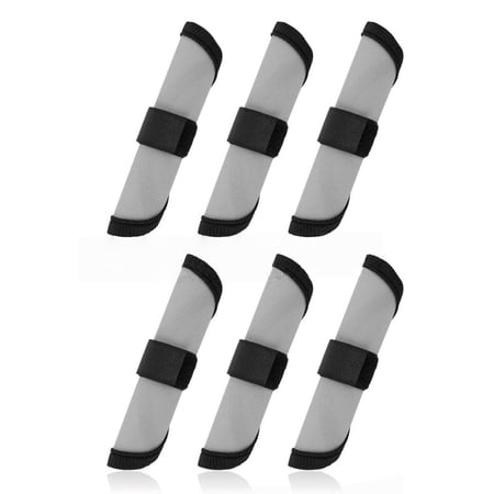 Fishing Lure Covers 6pcs Hook Wraps Rod Sleeves Bait Guard for Rod Storage and Tackle Organization