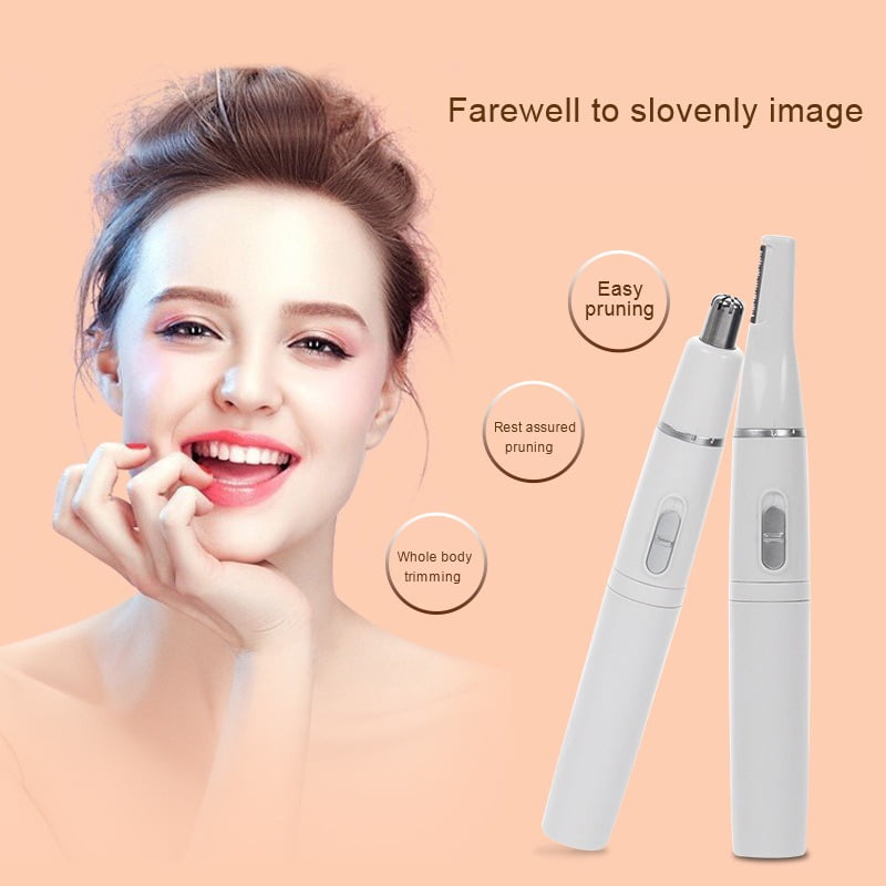 2 In 1 Professional Electric Nose Ear Hair Trimmer For Men And Women Eyebrow Shaping Knife