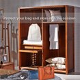 thumbnail image 4 of 10 pcs Non-Woven Color Shoe Bag with Drawstring Beam Mouth Design for travel/carrying, 4 of 5