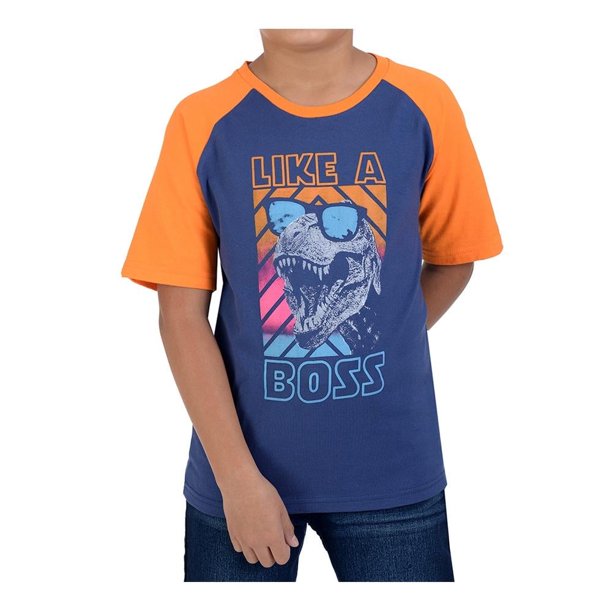 Playera Casual Yale Azul Para Niño Talla 4