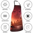 thumbnail image 5 of Kdxio Pumpkins Apron with Pockets Adjustable Kitchen Aprons for Men Women Waterproof Aprons for Cooking,Drawing,Crafting, Baking Household Cleaning, 5 of 5