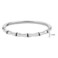 thumbnail image 4 of Cool Skinny Bone or Bamboo Link Band Sterling Silver Ring-7, 4 of 5