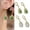Green, variant on 1 Pair Women Hanging Earrings Faux Opal Rhinestone Decor Angel Tear Water Drop Shape Prom Party Dangle Earrings Bride Celebrity Ear Jewelry