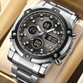 thumbnail image 1 of OLEVS Montres pour Hommes Original Montre Électronique Multifonction pour Homme Étanche Lumineuse Réveil Mode Robe, 1 of 1