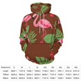 thumbnail image 2 of Flamingos Tropical Pattern 3d Sweatshirts Hoodie Fashion Casual Personality Men's Women Street Hoodie Pullovers Long Sleeve Comfortable Top, 2 of 6