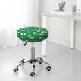 thumbnail image 7 of Bar Stool Covers Round, Soccer balls green cute Bar Stool Cushion Covers Seat Cushion with Elastic Bands, Chairs Covers for Kitchen Dining Room 12-14 Inch, 7 of 7