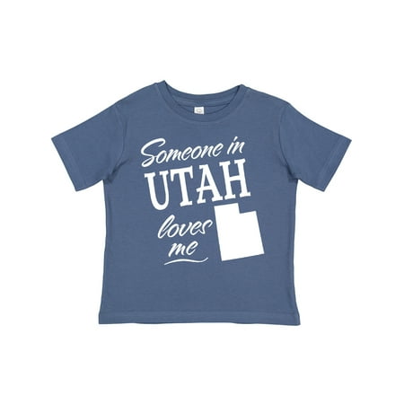 

Inktastic Someone in Utah Loves Me Boys or Girls Toddler T-Shirt